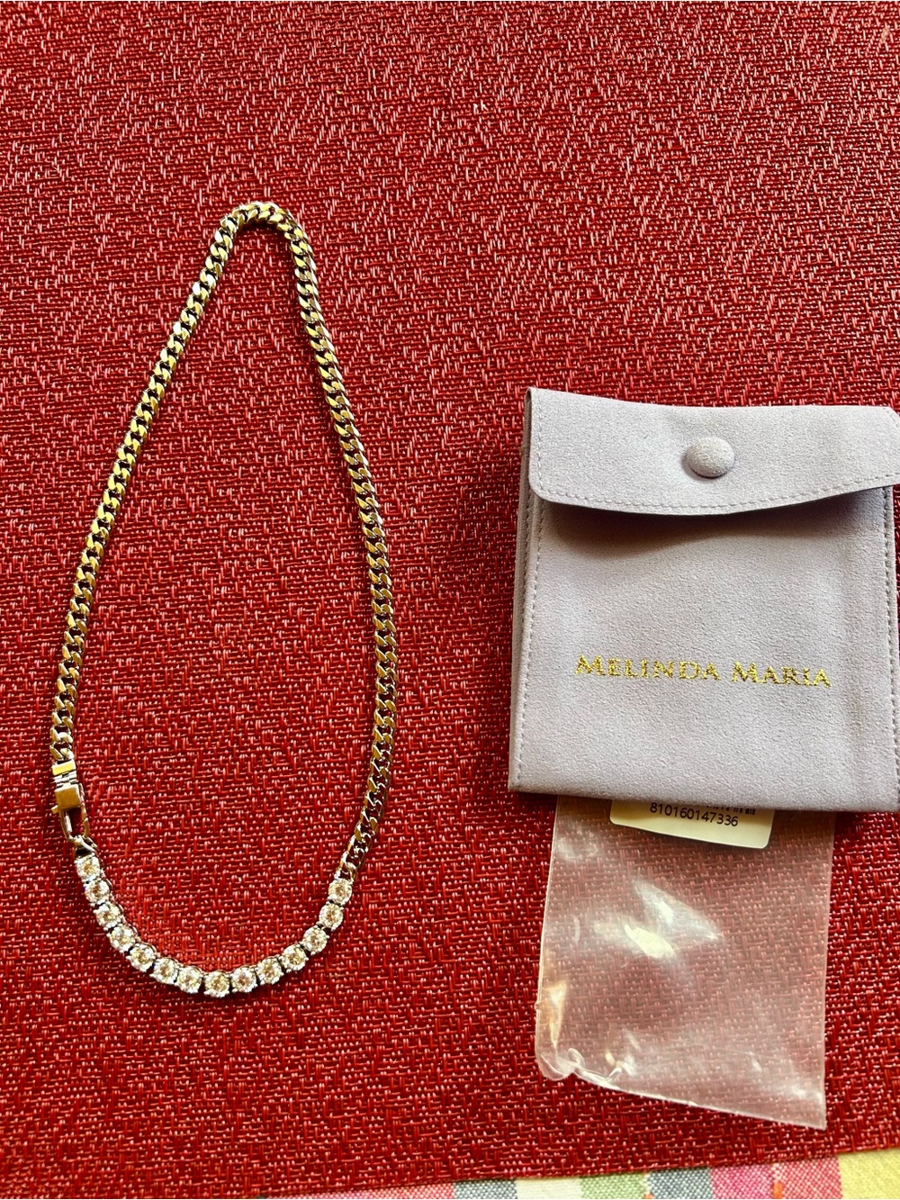 Melinda Maria Silver Tennis Necklace everyone really loves Julian 16”
